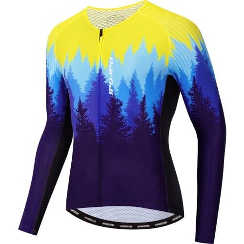 Weimostar Cycling Jersey Long Sleeve Maillot Ropa Ciclismo Bicycle Clothing MTB Bike Jersey Cycle Shirt S-XXXL Green Blue neon