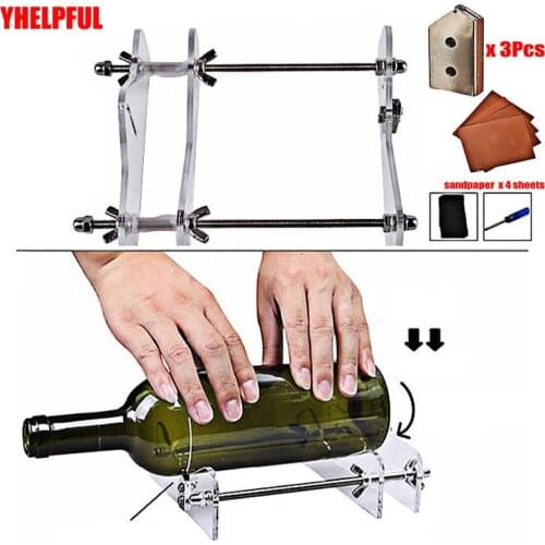 YHELPFUL for Beer Bottles Cutting Glass Bottle-Cutter DIY Tools Machin Glass Cutter Tool Tile Tools Nivel Estilo Regla