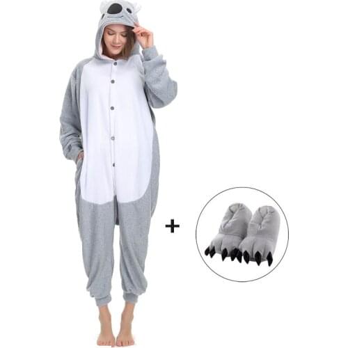 Koala Animal Women Onesie Pajama Adult Funny kigurumis Homewear Pajames Sleepwear Cosplay Party Carnival Costume