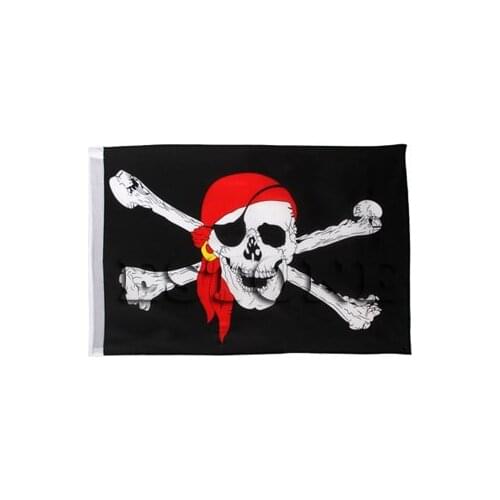 1Pc 14*21 CM Large Skull Crossbones Pirate Flag Jolly Roger Hanging With Grommet NO Pole