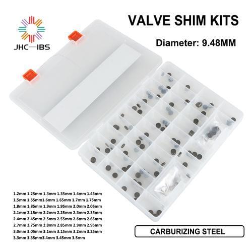 For Honda Suzuki Yamaha Kawasaki ER6N 141 PCS Motorcycle Engine Parts Adjustable Valve Gasket Shim 9.48 Complete Valve Kit Cams