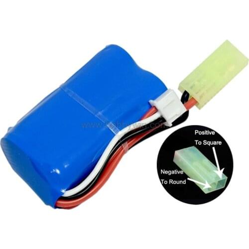 7.4V 2S 650mAh 15C 14500 Li-Ion Battery Mini Tamiya female plug RC Model Vehicle Buggy Car Truck Racing Speed Boat Power