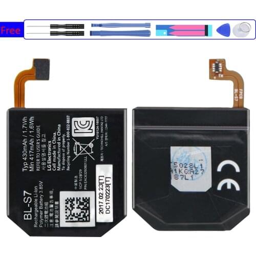 Battery BL-S7 430mAh For LG Sport Watch W281 W280 W280A (AT&T) BL-S7 BLS7 Bateria