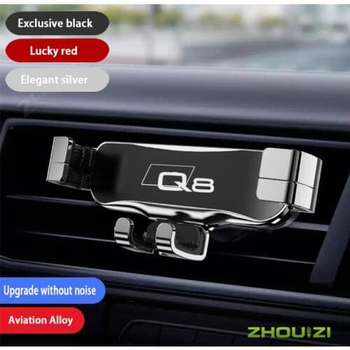 Car Mobile Phone Holder For Audi Q8 4MN Air Outlet Clip Smartphone Holder Air Vent Mount GPS Stand Bracket Car Accessories