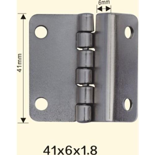 Freeshipping 41*6*1.8mm Iron Metal Hinge Sewing Machine Folding Table Furniture Flip Tray Hinges Big Door Hinges
