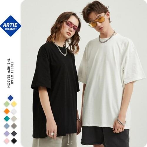 Mens Spring Loose T-Shirt O-Neck Short Cotton Pullover Basic Tee Tops Sleeve Women Summer Solid Couple Shirt White Custom Made