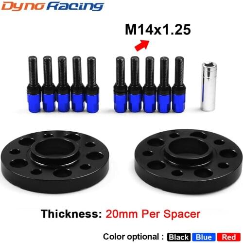 20mm 5x112mm 66.6mm Hub Centric Bore Wheel Spacers M14x1.25 Tapered Bolts For BMW X5 G05 X7 G07 2018+ & Mini W/Ball Bolts