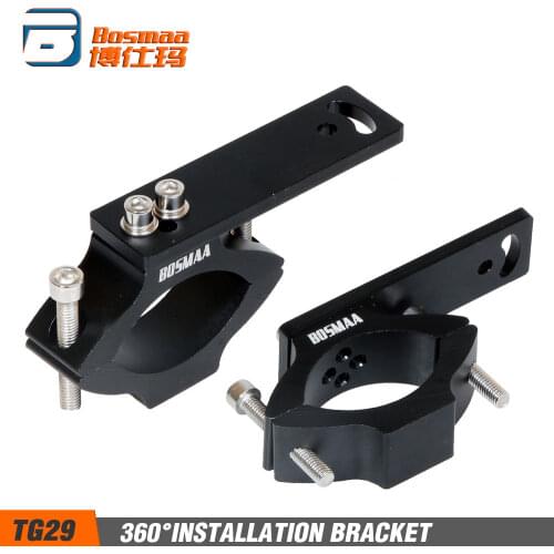 BOSMAA TG29 Motorcycle LED Headlight Tube Fork Bracket For Cafe racer Chopper Motorcycle Hunting Lamp Clamp Holder 22-54mm