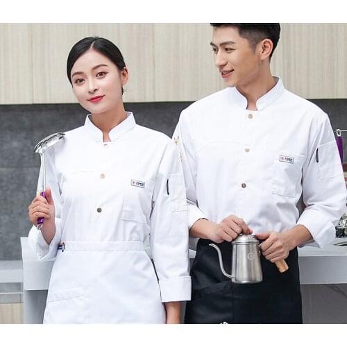 M-3XL High Quality Wholesale Unisex Kitchen Cooker Chef Uniforms Bakery Food Service Short Sleeve Breathable Chef Jacket & Apron