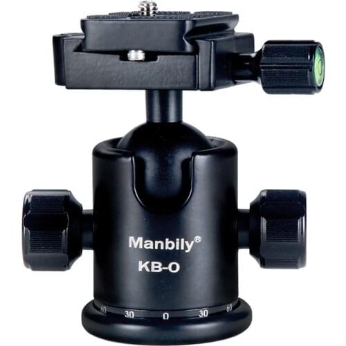 Manbily Tripod Head KB-0 Aluminum Professional Camera Ball Head Tripod Head Panoramic Sliding Rail accessories