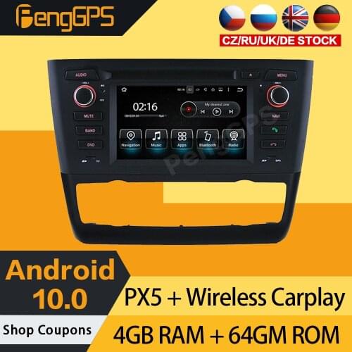 Android 10.0 CD DVD Player For BMW 1 Series E81 E82 E88 Radio Multimedia Touchscreen GPS Navigation Headunit Carplay Stereo USB
