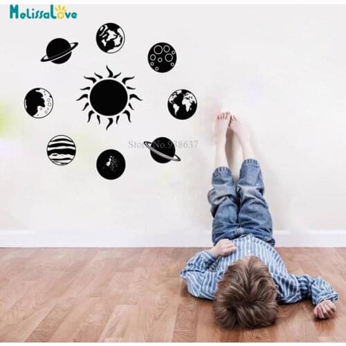 Earth wall Nature Globe Map Planet Life Seas Oceans Land Cosmos Nursery Window Sticker Waterproof Removable Wall Sticker BB464