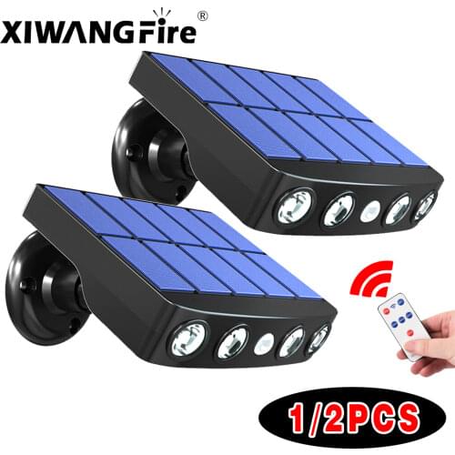 Solar Wall Light Outdoor LED Street Lamps with Motion Sensor Waterproof Pathway Spotlight for Patio Yard Garden Solar Lamp