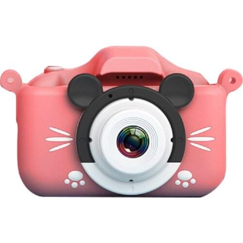 New Kids Camera HD Portable English Version Cartoon MINI Toys Front and Rear Dual Camera