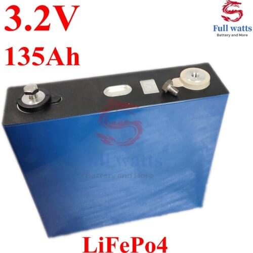 New Lifepo4 3.2V 135Ah lithium iron phosphate rechargeable battery 3C discharge DIY 12v 24v 36v 48v solar storage UPS inverter