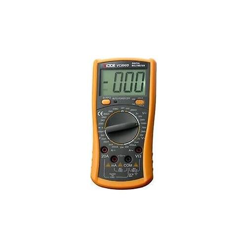 VC890D Plastic Shell Ohmmeter AC DC Testing 3 1/2 Digital Multimeter streamline
