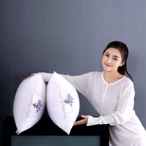 Pillow Microfiber Filling Lavender and Jasmine Medicine Pack Neck Pillow Core for Sleeping Bed Pillow Cushion Core Inner