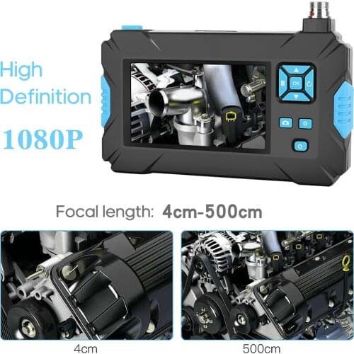 P30 Industrial Endoscope Handheld Borescope 4.3inch Camera 1080P HD Video Inspection Camera Endoscope 5.5mm