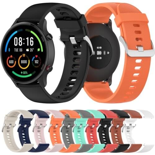 For Xiaomi MI Watch Color edition Official Silicone Strap Band 22mm Bracelet Watchband Wristband For MI Watch Color Sport Correa