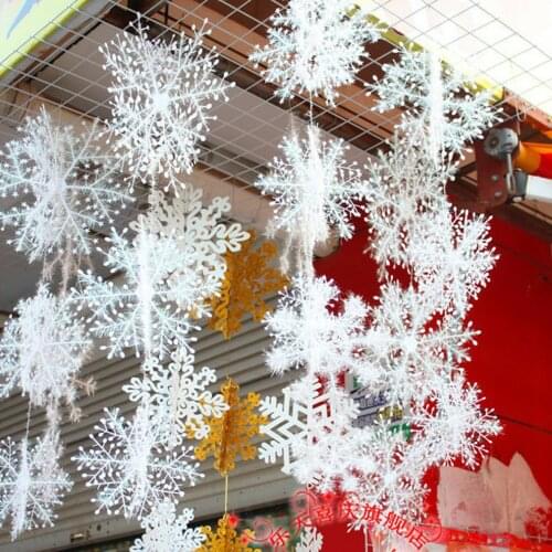 Christmas Snowflakes Christmas Decorations 6cm for ChristmasTree Christmas New Year Atmosphere for Home Decoration