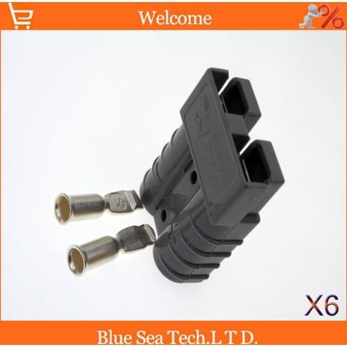 Grey,6 PCS APP SB50A 600V Charging battery plug,50A EPS/UPS Large current power connector. cULus,UL,ROHS Standard