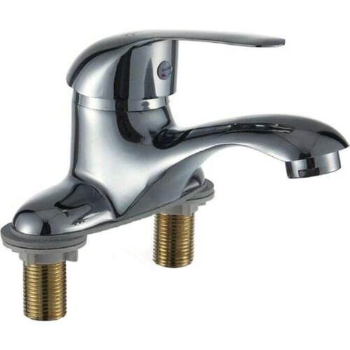 Zinc Alloy Hot and Cold Basin Dual Hole Basin Faucet