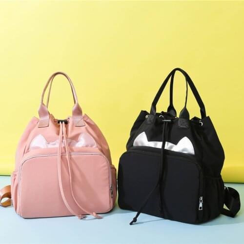 Multi-purpose Korean Candy-colored Mummy Bag Outdoor Travel Diaper Bag Backpack Large-capacity Mother Baby Bag Diaper Organizer