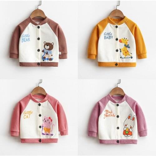 1-6 Yrs Baby Boys Girls Sweaters Cardigans Autumn Causal Toddler Long Sleeves Jackets Winter Children Clothing Coat Tops