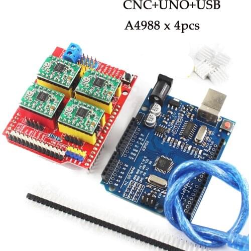 3D Printer Parts Reprap Shield CNC V3 Engraving Machine A4988 / DRV8825 Stepper Motor Driver Expansion Board CNC Shield V3
