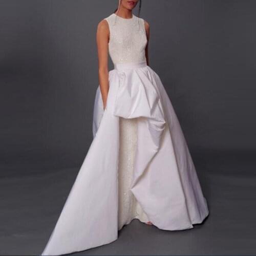 Elegant Light Pink Satin Joint Skirts Women Custom Floor Length Long Maxi Skirt Asymmetrical Zipper Waistline Skirt