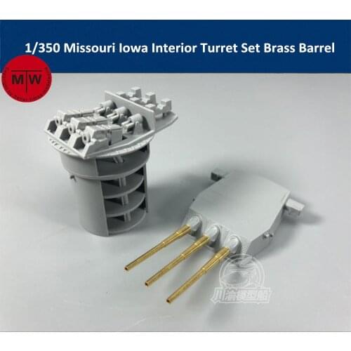 1/350 Scale Missouri Iowa Tamiya 78029 Plastic Interior Turret Set Brass Barrels