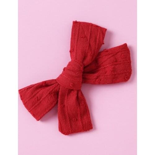 1pc 2021 New arrival Solid fabric hair bows with Clip or Nylon Headband handmade soft hair Accessories for Baby Girls Hairpins