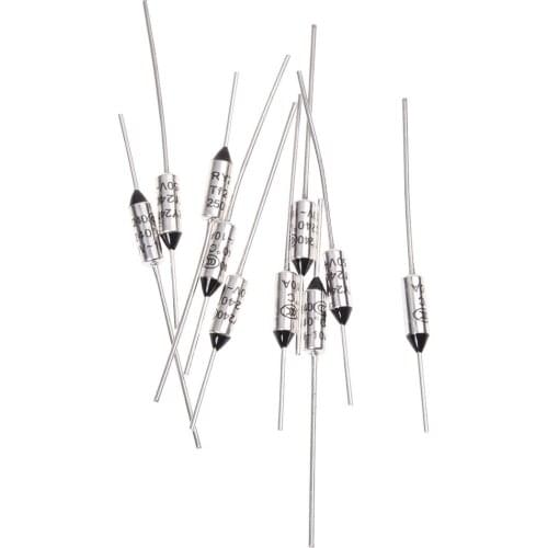 10 Pcs Circuit Cut Off TF 240 Celsius 250V 10A Temperature Thermal Fuses