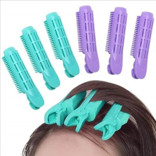 2pcs Natural Fluffy Hair Clip Curly Hair Plastic Self Grip Volume Hair Root Fluffy Clip Bangs Hair Styling Clip Hair Accessories