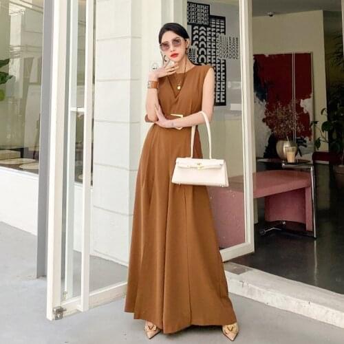 2020 New Elegant Korean Ankle-Lengt Dress for Women Summer Feamle OL Work Office Dresses Party Maxi Dress Plus size Vestidos
