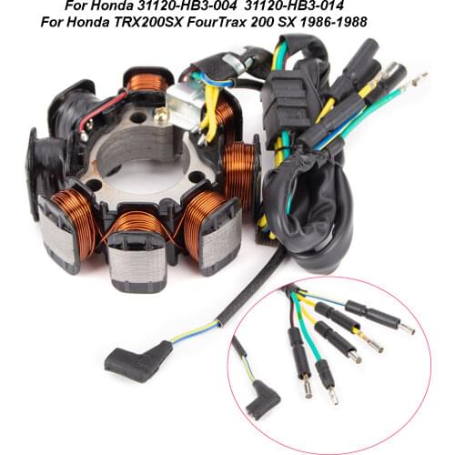 31120-HB3-004 31120-HB3-014 Generator Magneto Stator Coil For Honda TRX200SX FourTrax 200 SX 1986 1987 1988 For Trx 200SX