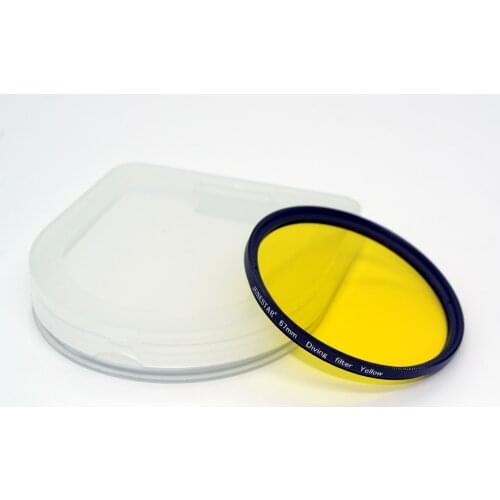 37mm 52mm 58mm 67mm Waterproof Yellow Filter for Sea Diving Underwater Camera Gopro Xiaomi Yi Sjcam Color Conversio 52 58 67 mm