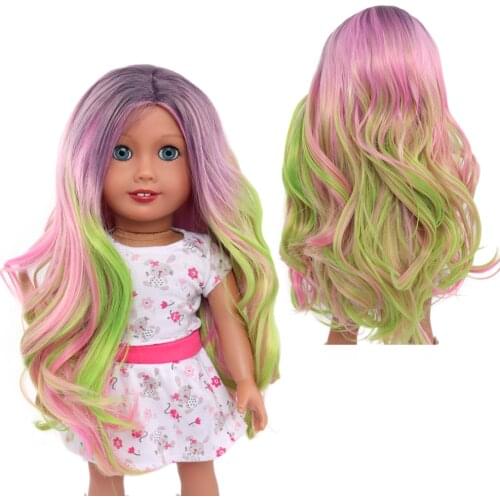 Doll accessories American doll hair Clothes Fits 18 inch Dolls Like Our Generation My Life American Doll wig Outfits