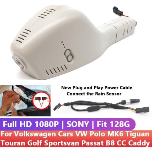1080P Car DVR Wifi Dash Camera Video Recorder Dual Lens For Volkswagen Polo MK6 Tiguan Touran Golf Sportsvan Passat B8 CC Caddy