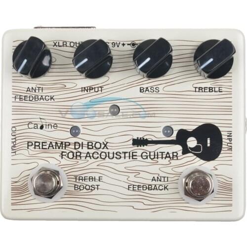 Caline CP-67 DI Box For Acoustic Guitar Pedal Effect 9V Guitar Effects Guitar Accessories Effect Pedal True Bypass Guitar Parts