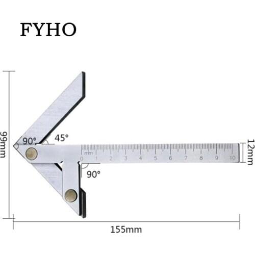 Center Gauge 100x70mm Center Marking Gauge Finding Marking Gauge Measurement Caliper Angle Tool HY115