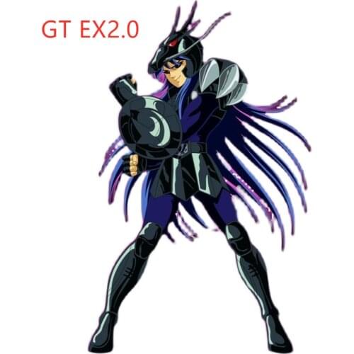 GreatToys GT Bronze Saint Seiya Black EX Shiryu Helmet Metal Armor Myth Cloth Action Anime Figure Model Collection Kid Toys