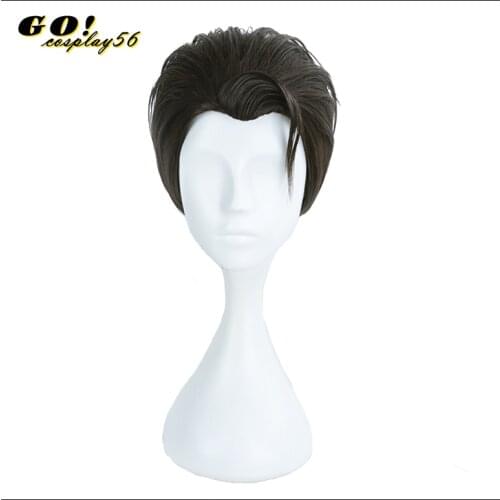 Halloween RK800 Detroit: Become Human Connor Cosplay Role Play Hair Slicked-back Hairwear