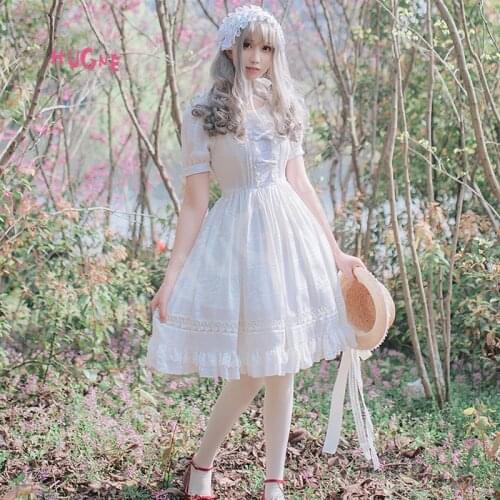 HUGNE White Summer Dresses