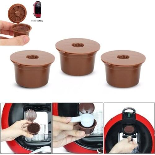 Multi-function 3PC Coffee Machine Reusable Capsule Coffee Cup Filter For Refillable Coffee Cup Holder Pod Strainer For Cafitari
