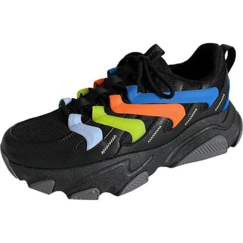 Men Chunky Sneakers Platform 2021 Fashion Spring Breathable Comfort Running Casual Couple casual student shoes Sport Shoes