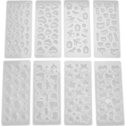 New Transparent Silicone Mould Dried Flower Resin Decorative Craft DIY Bubble Gem Patch Mold Epoxy Resin Molds For Jewelry