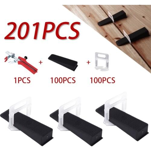 New Upgrade 601Pcs Ceramic Tile Leveling System 1mm/1.5mm/2mm/2.5mm/3mm Plastic Tile Gasket Ceramic Tile Tool