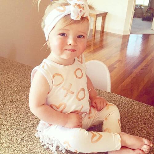 Baby Girl Clothes Newborn Kids Baby Girl Rompers Clothes Headband Cotton Romper Jumpsuit Girls Romper Outfits Clothing 2pcs