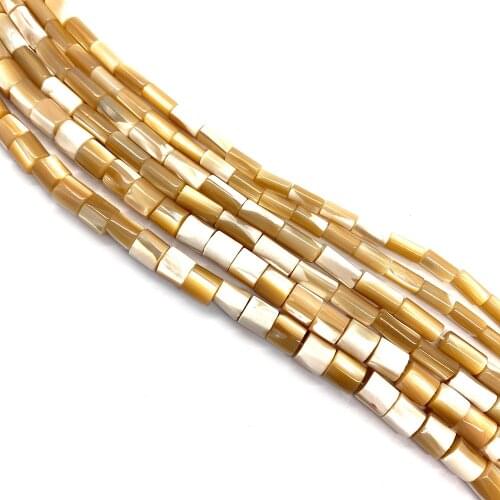 Wholesale Natural Shell Horseshoe Beaded Tubular Craft Shell Loose Bead Fashion Jewelry Making Components Necklace Bracelet